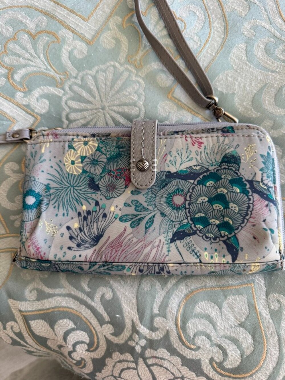 Ocean Print Wallet Wristlet Sakroots